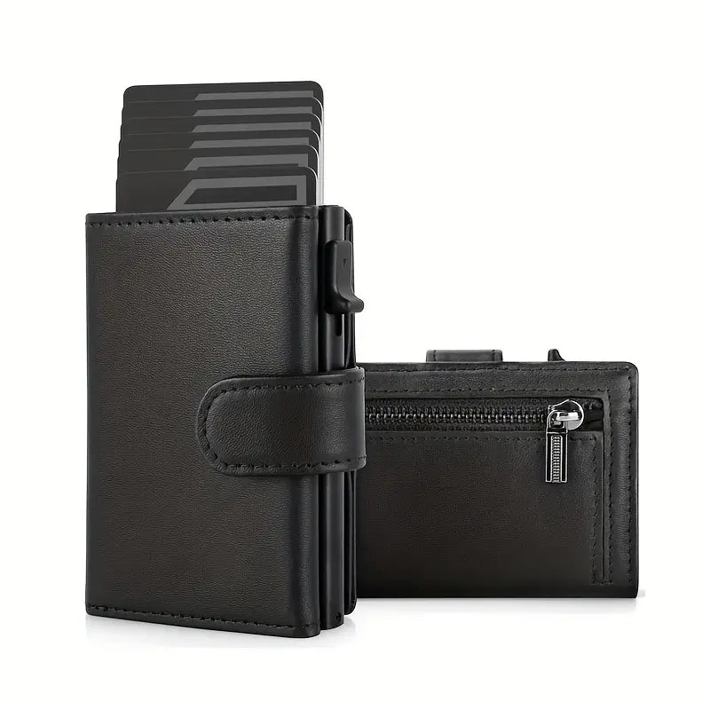 Portofel barbatesc din piele naturala SMART WALLET cu protectie RFID