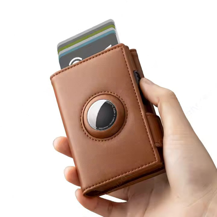 Portofel pentru Carduri SMART WALLET BUSINESS din Piele Naturală MARO