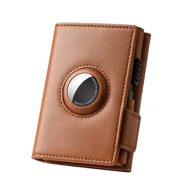 Portofel pentru Carduri SMART WALLET BUSINESS din Piele Naturală MARO