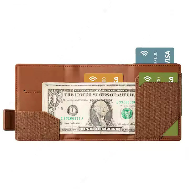 Portofel pentru Carduri SMART WALLET BUSINESS din Piele Naturală MARO