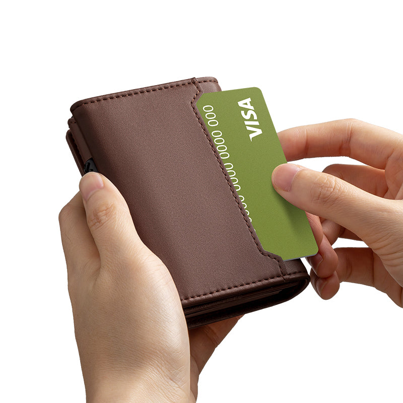 Portofel pentru Carduri SMART WALLET BUSINESS din Piele Naturală