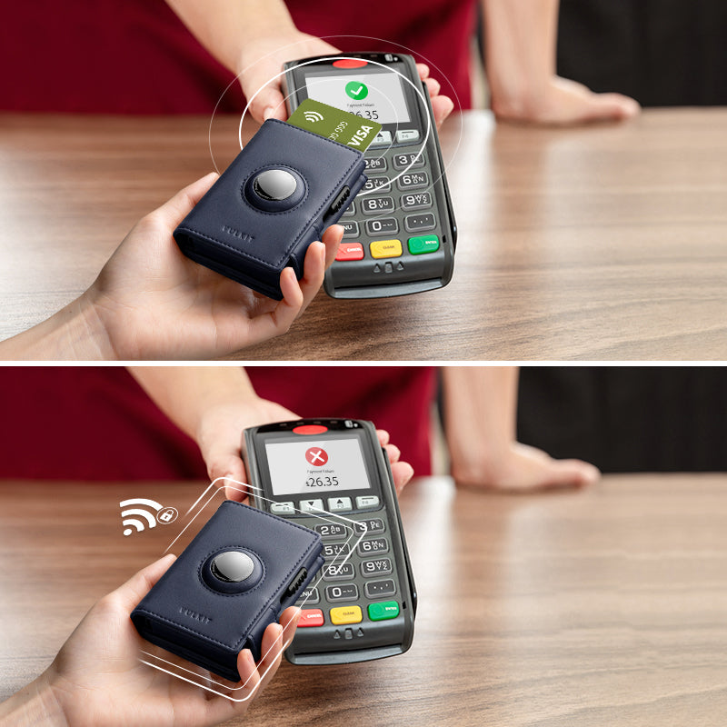 Portofel pentru Carduri SMART WALLET BUSINESS din Piele Naturală