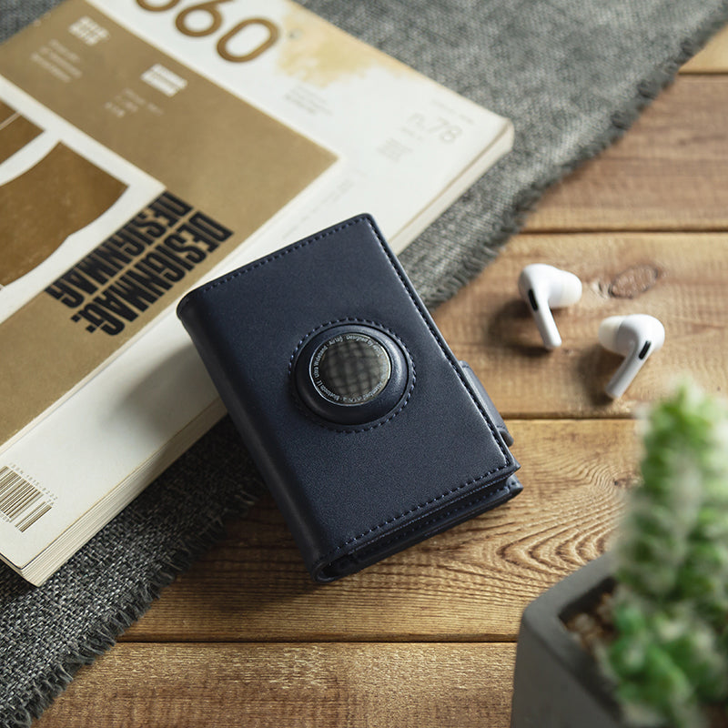 Portofel pentru Carduri SMART WALLET BUSINESS din Piele Naturală